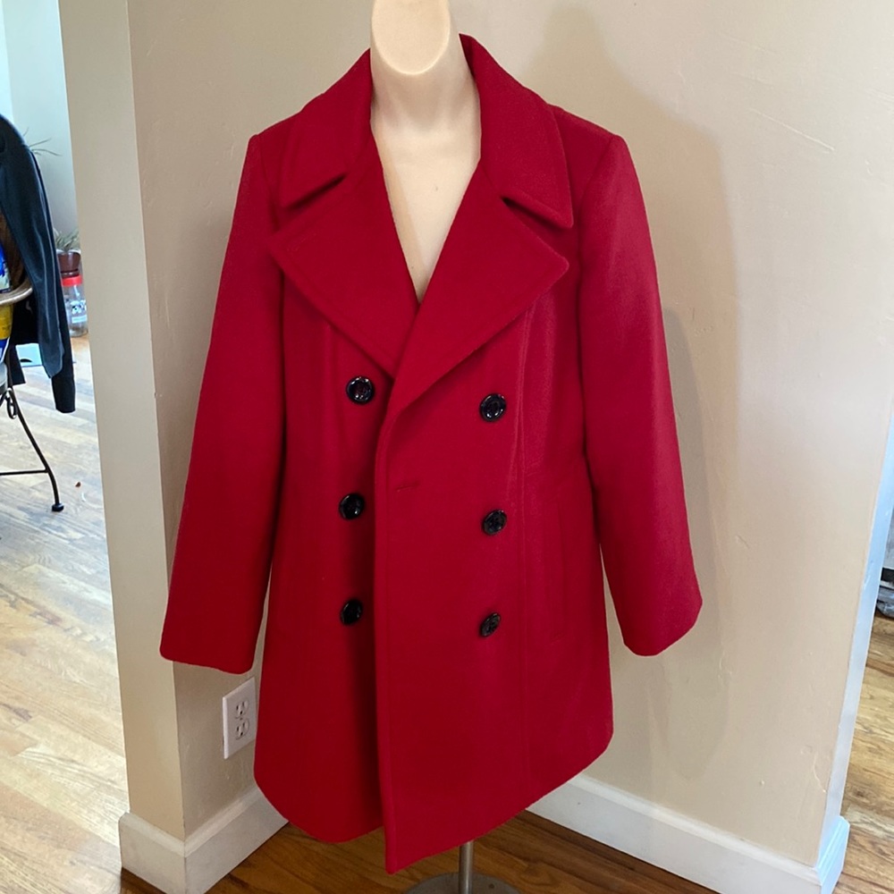 Anne Klein Red Coat
